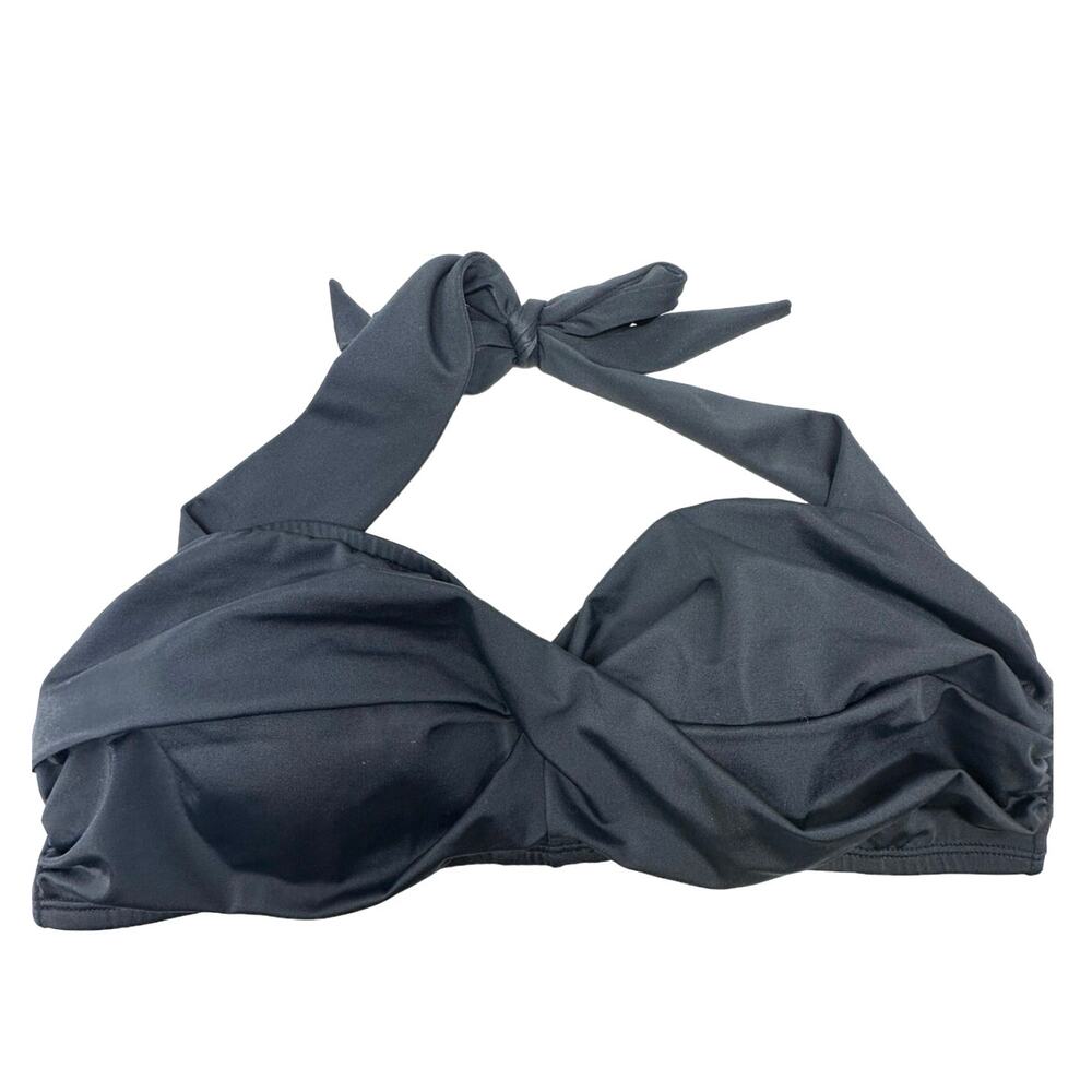 Black bikini swim top size 12/14